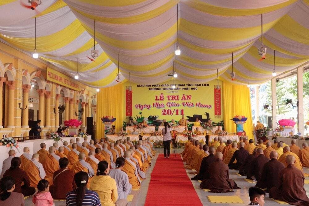 Chùa Giác Hoa không chỉ là nơi thờ nguyện linh thiêng, mà còn là nơi đào tạo các thế hệ tăng ni và mang nhiều giá trị lịch sử - văn hoá sâu sắc (Nguồn: Trường Trung Cấp Phật Học Bạc Liêu)